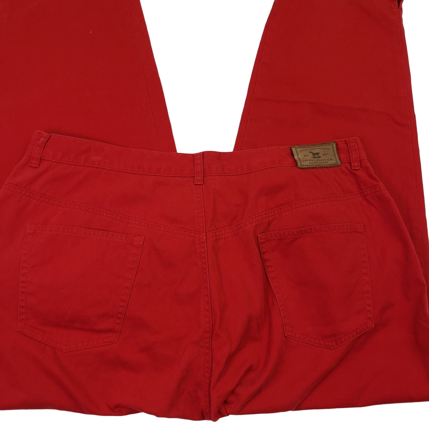 Lauren Ralph Lauren Red Tapered Ankle Jeans Size 18W