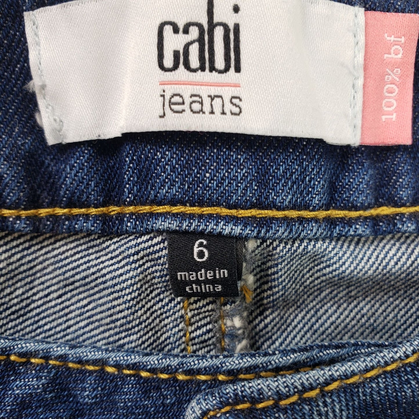 Cabi 100% BF (Boyfriend) Distressed Jeans Size 6