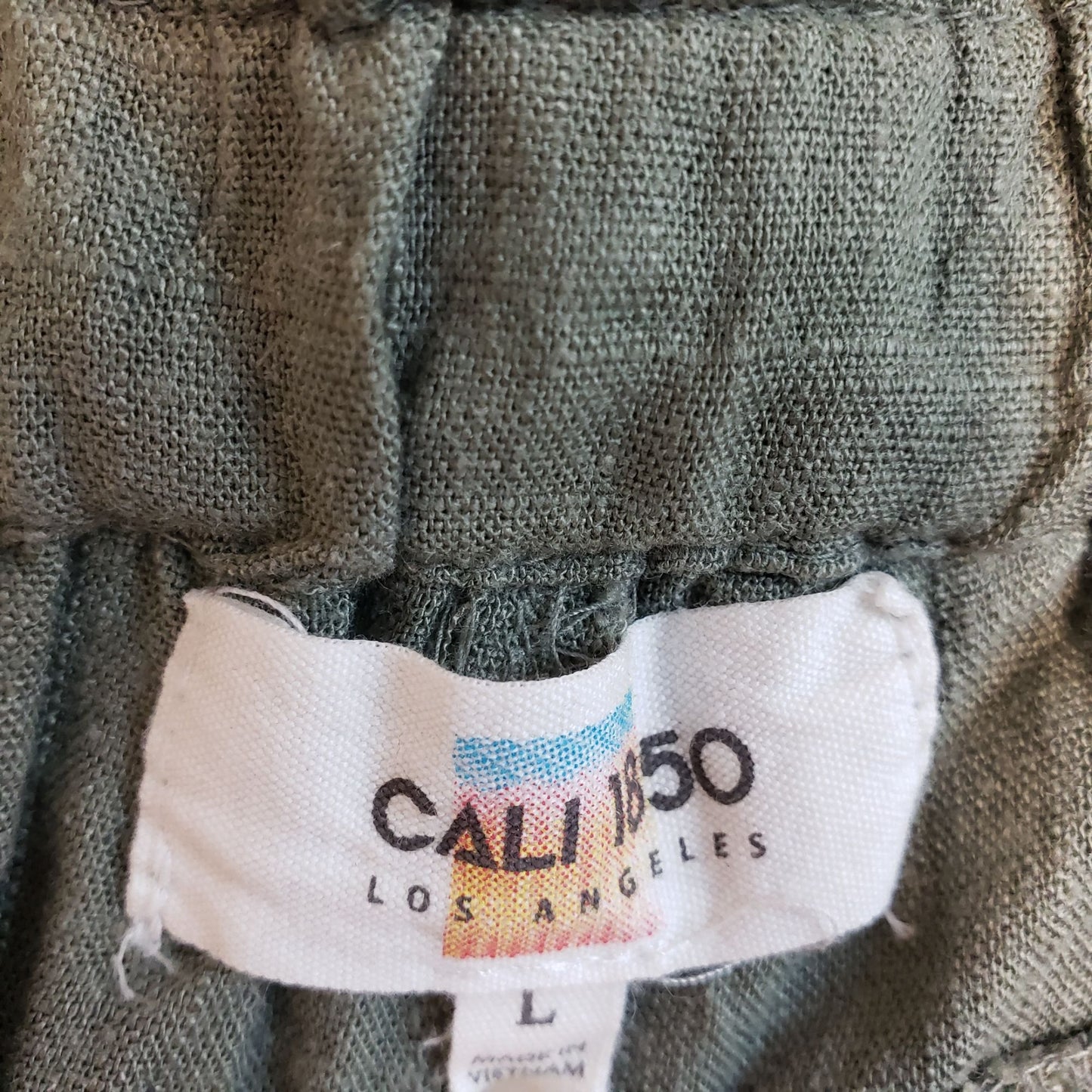 Cali 1850 Linen Blend Cargo Pants Size Large
