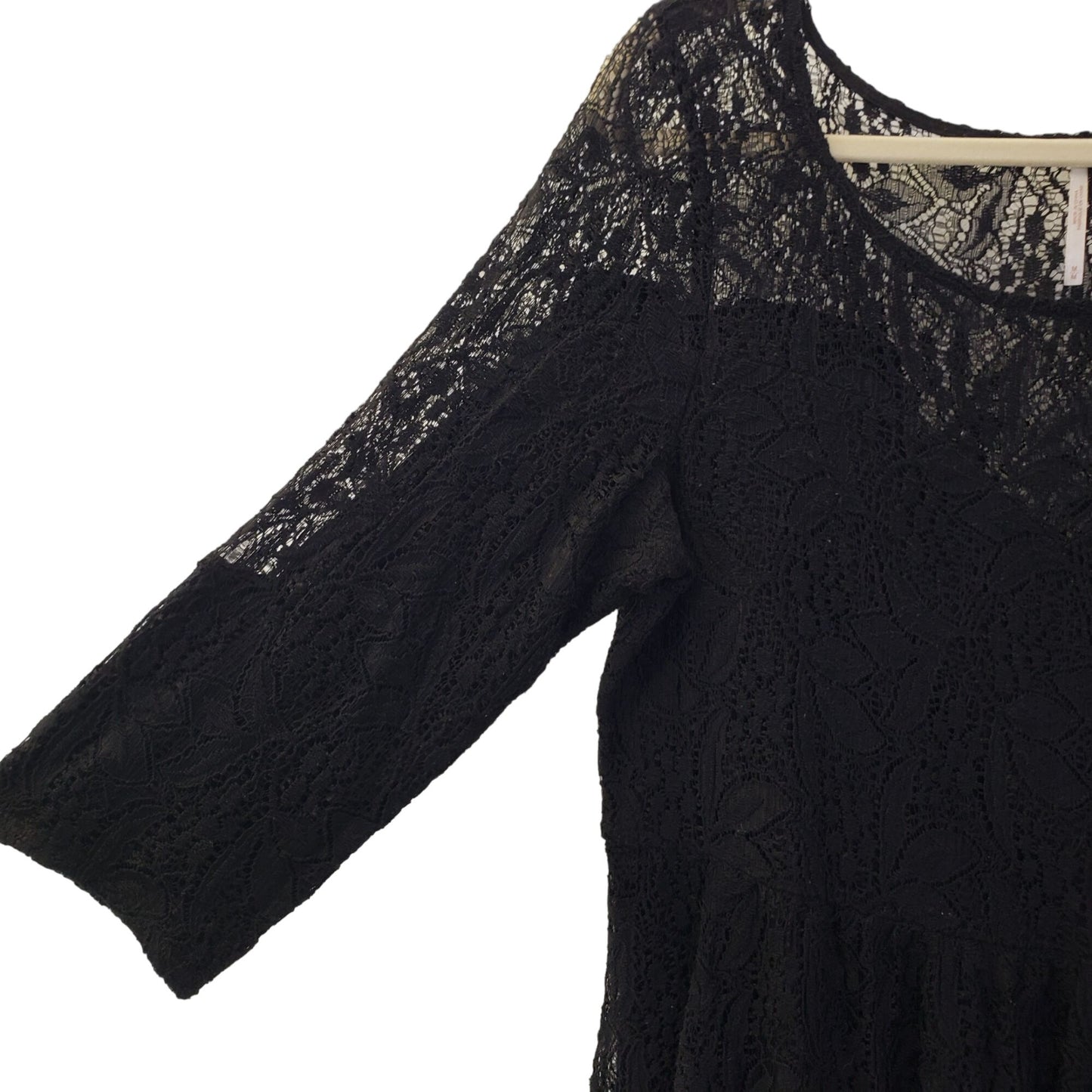 Free People Lace Overlay Fit & Flare Dress Size Medium