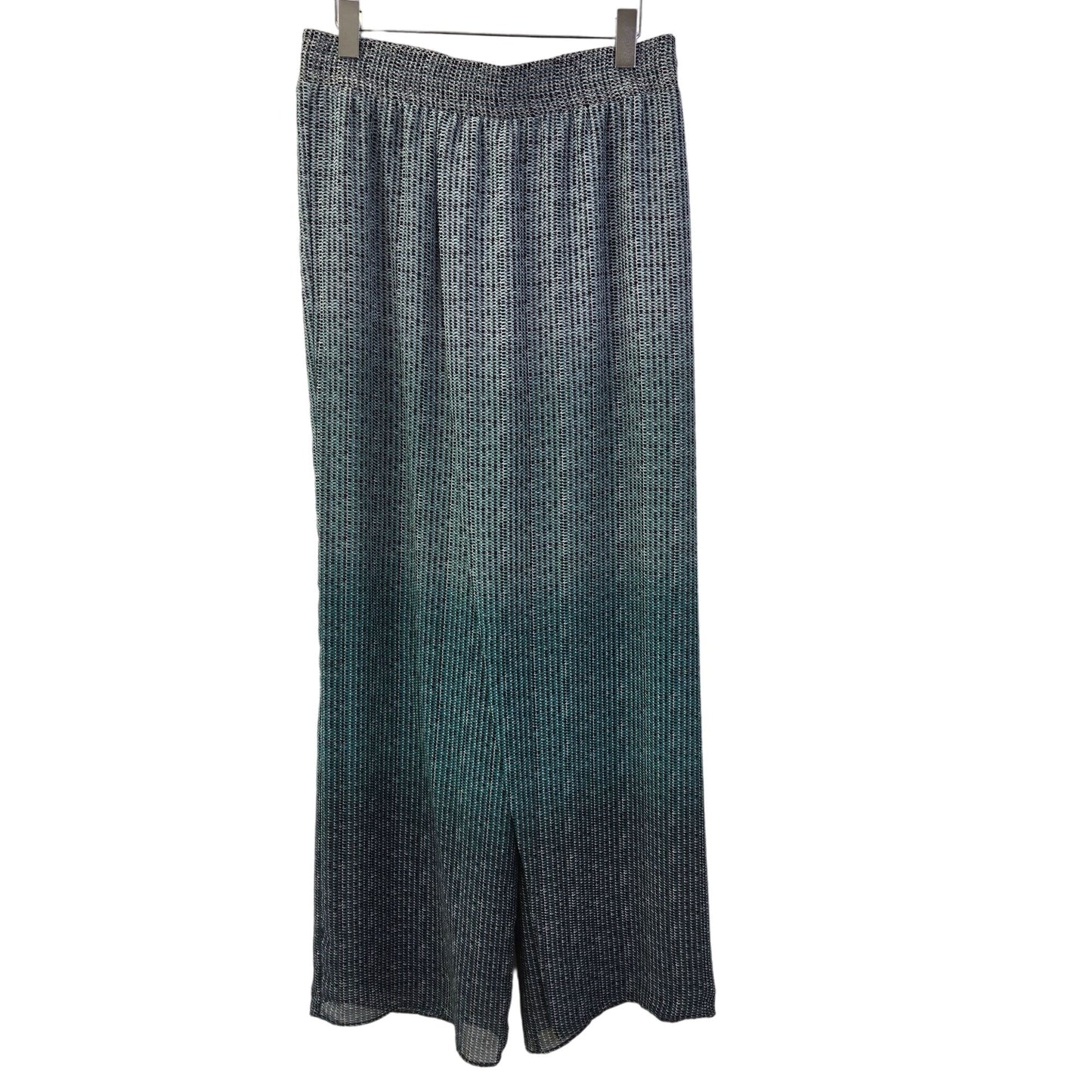 Nic+Zoe Graphic Print Ombre Dots Wide Leg Pants Size Medium