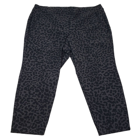 Lane Bryant On-the-Go Slim Ankle Pant in Leopard Print Size 28