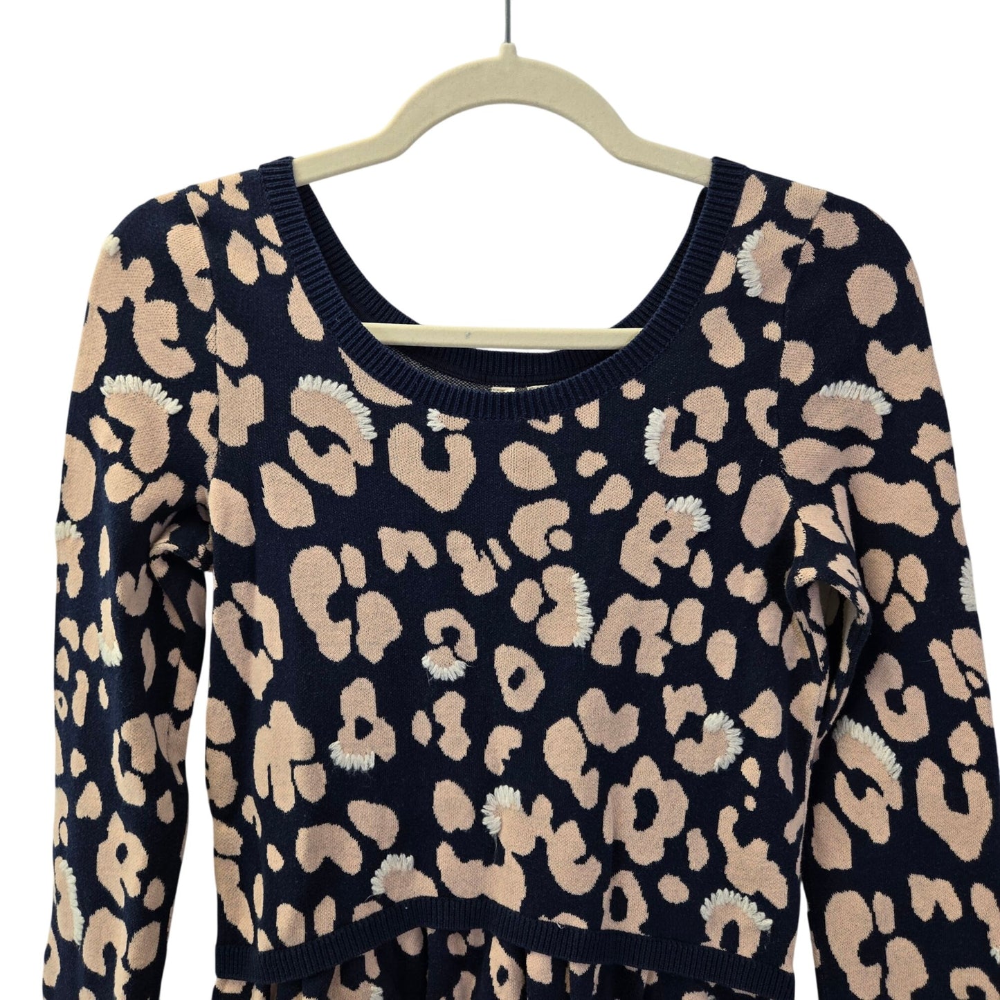 Anthropologie Moth Cotton Blend Floral Peplum Sweater Size Small