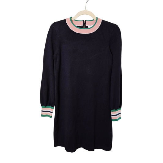 1901 Varsity Stripe Crewneck Color Block Sweater Dress Size Medium