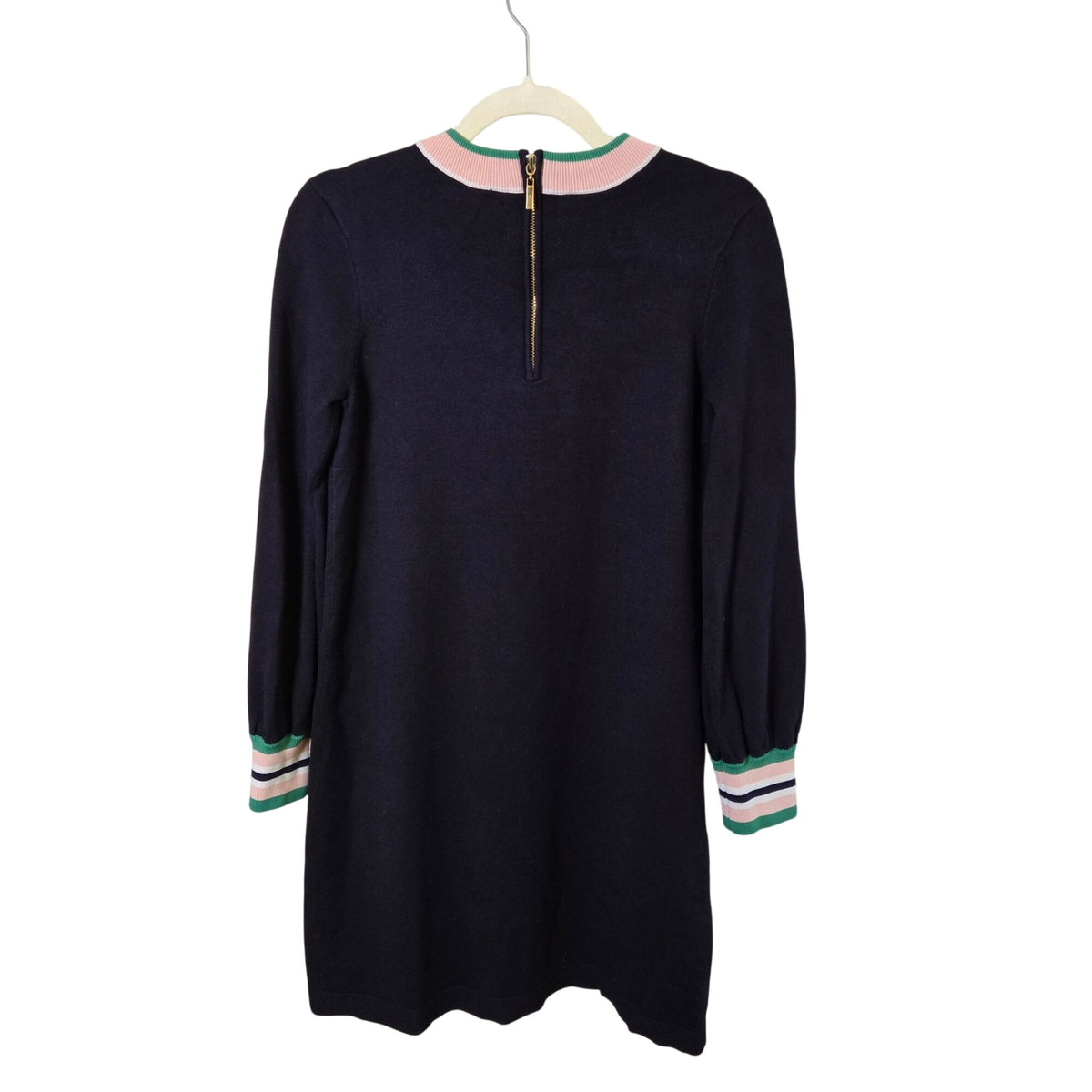 1901 Varsity Stripe Crewneck Color Block Sweater Dress Size Medium