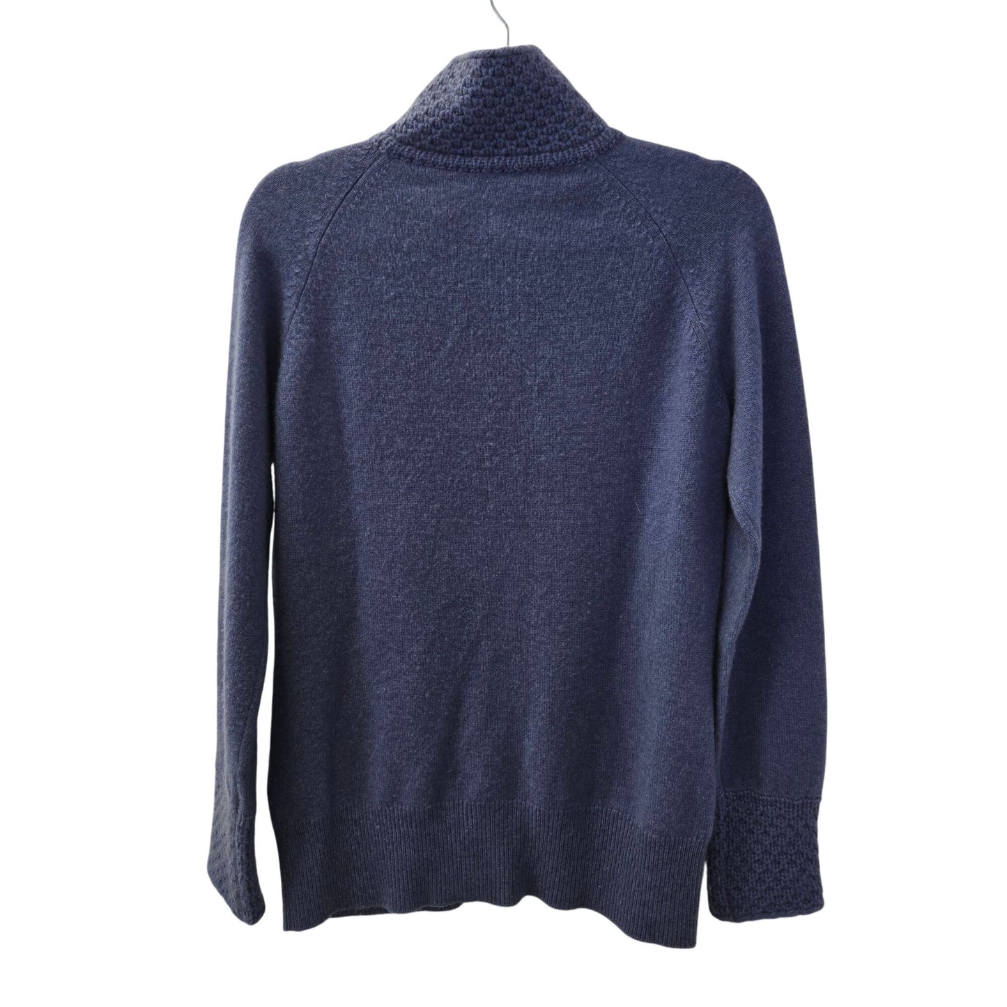 Enzo Mantovani 100% Cashmere Full Zip High Collar Sweater Size Large