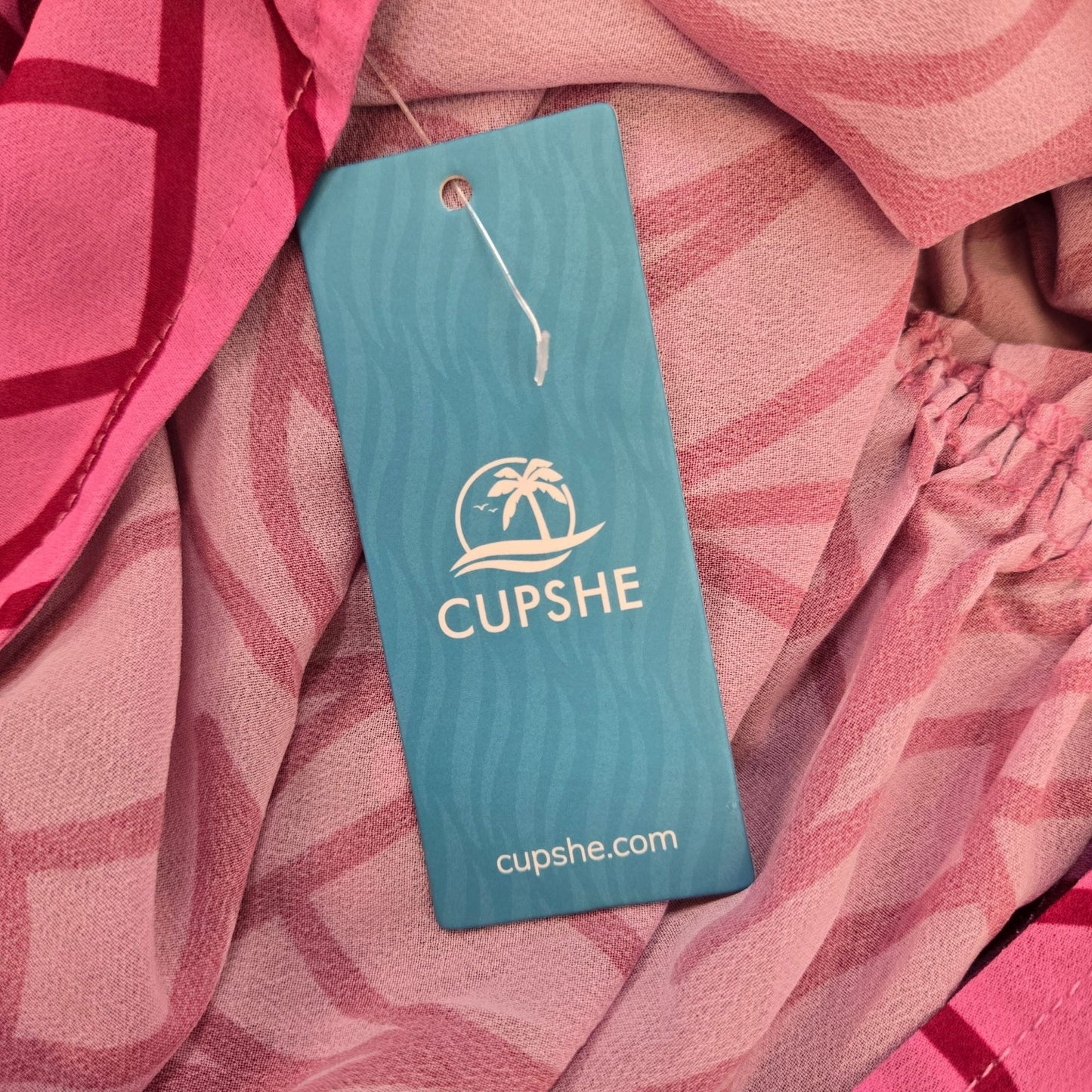 NWT Cupshe Abstract Leaf Print Maxi Cover-Up Dress Size Small