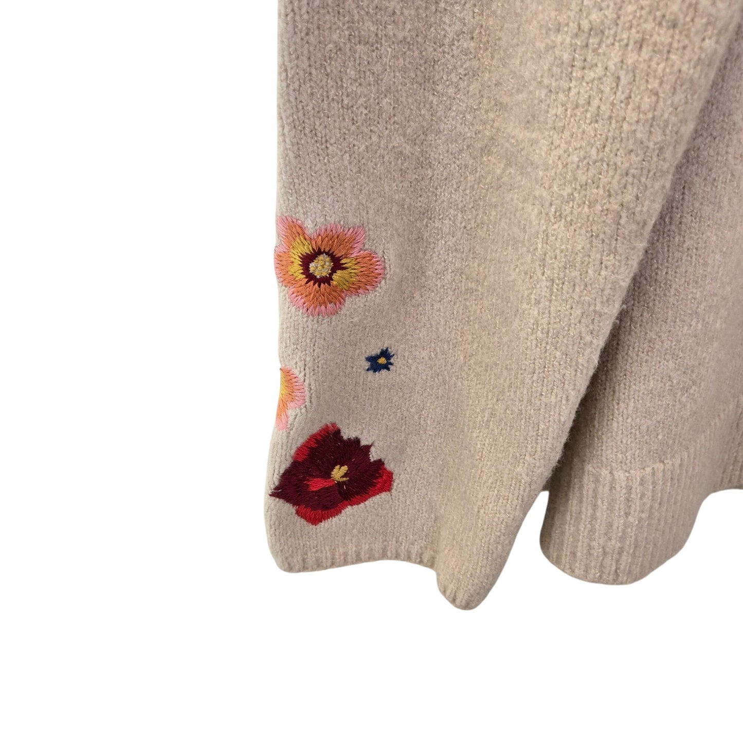 Cliche Woman Wool Blend Embroidered Boho Sweater Size 3XL