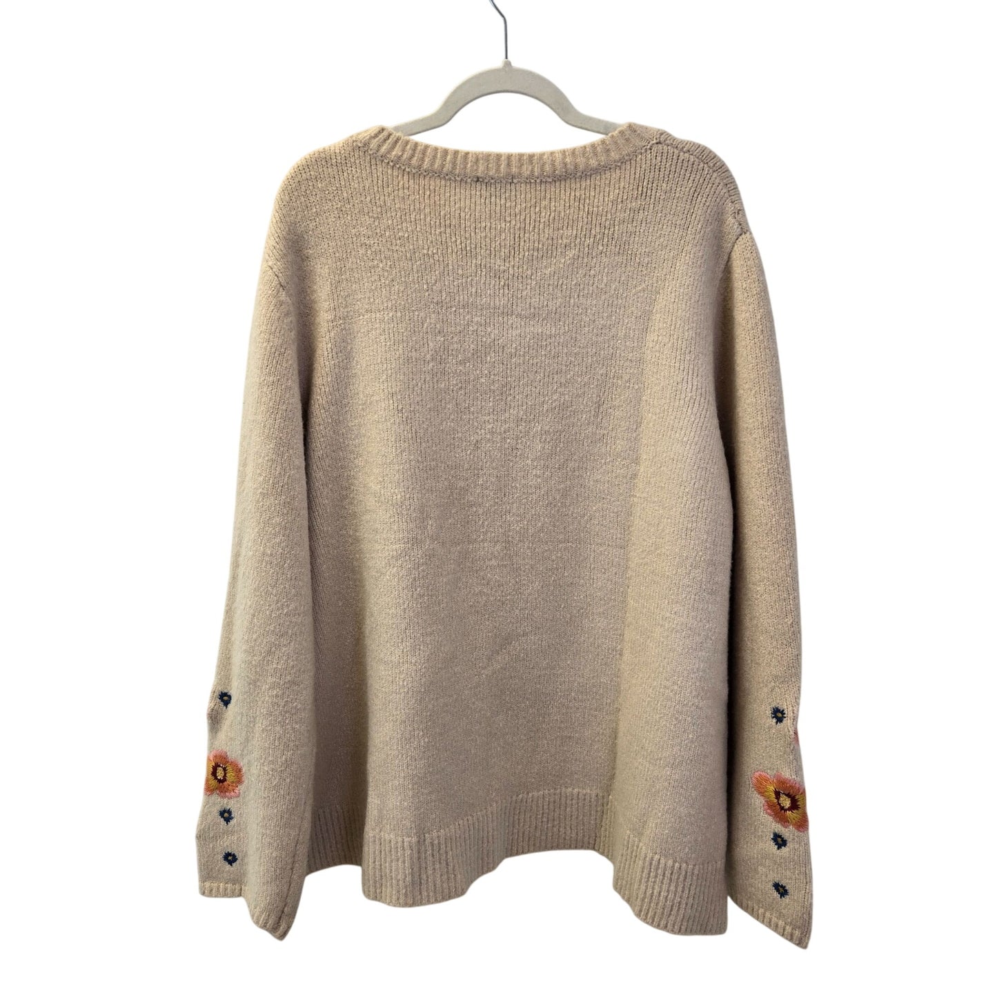 Cliche Woman Wool Blend Embroidered Boho Sweater Size 3XL