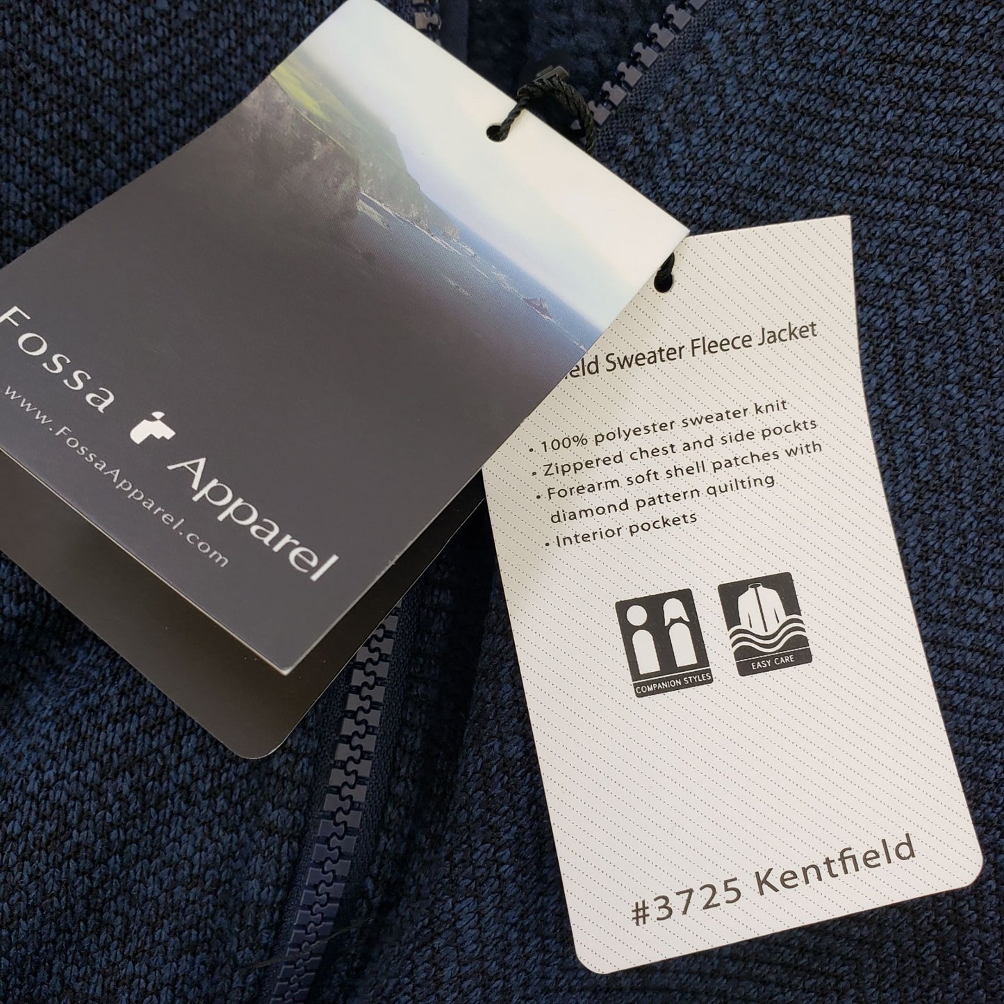 NWT Fossa Kentfield Company Branded Full Zip Knit Jacket Size Men's 4XL
