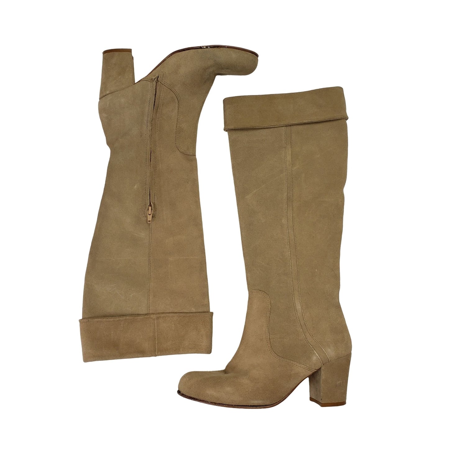 Agnes B. Suede Leather Knee Boots Size EU 38/US 8