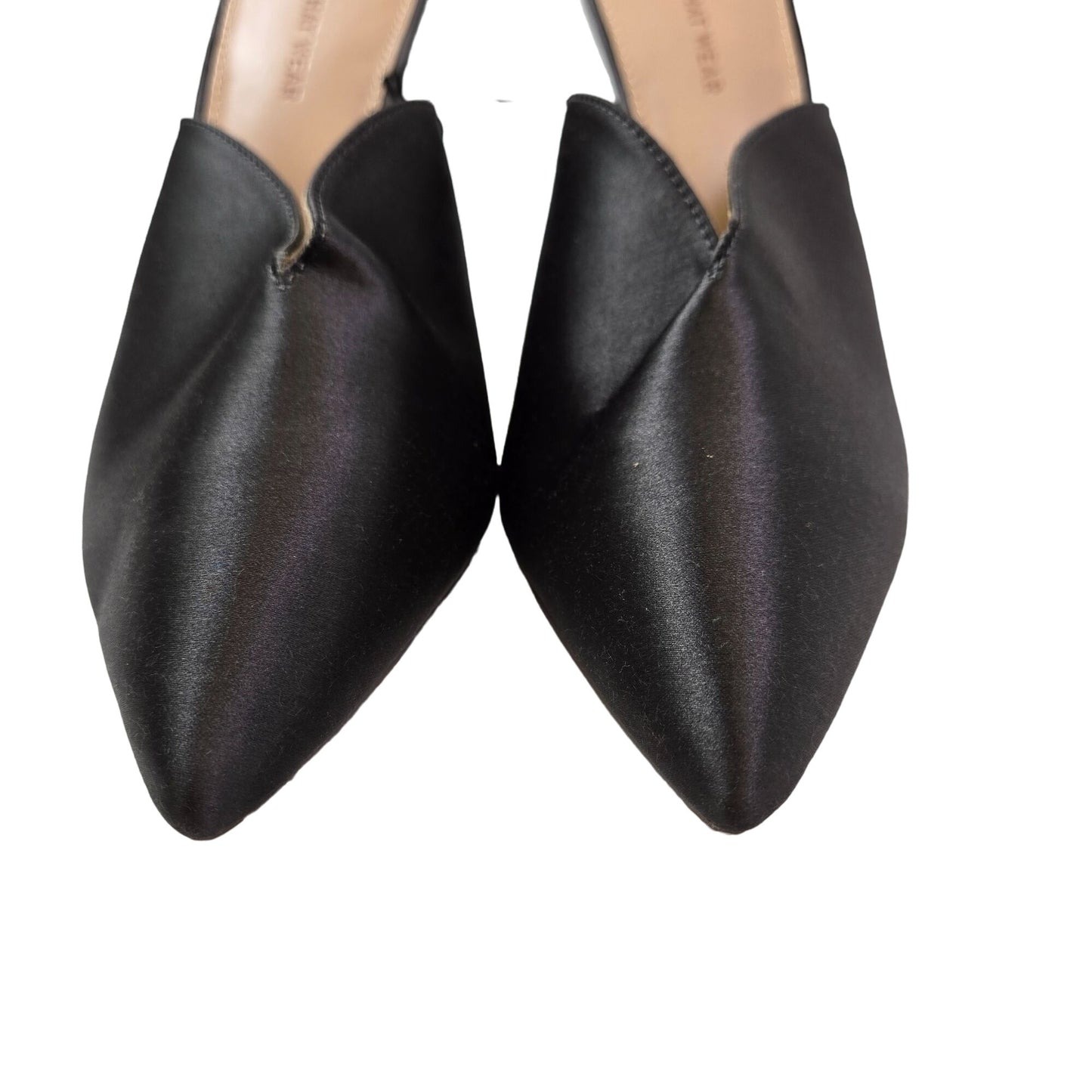 NWT/NWOB Who What Wear Matte Satin Slip On Mules Size 7.5