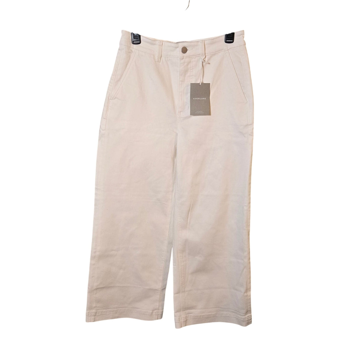 NWT Everlane Wide Leg Crop Pant in Bone Size 8