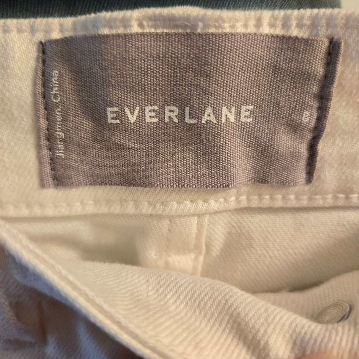 NWT Everlane Wide Leg Crop Pant in Bone Size 8