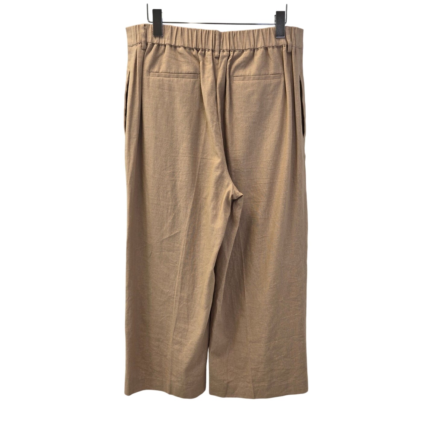 Bar III Linen & Viscose Blend Wide Leg Crop Pants Size 12
