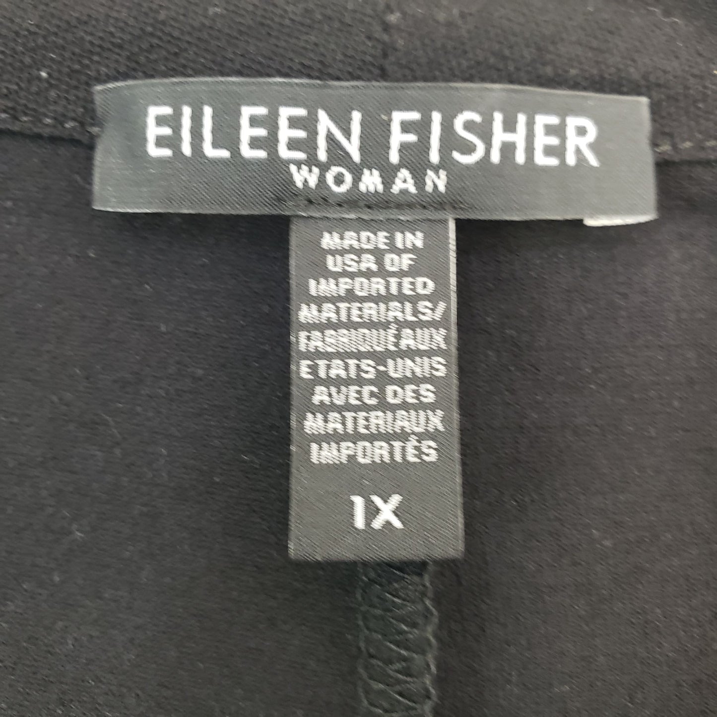 Eileen Fisher Woman Viscose Blend Open Cardigan Size 1X