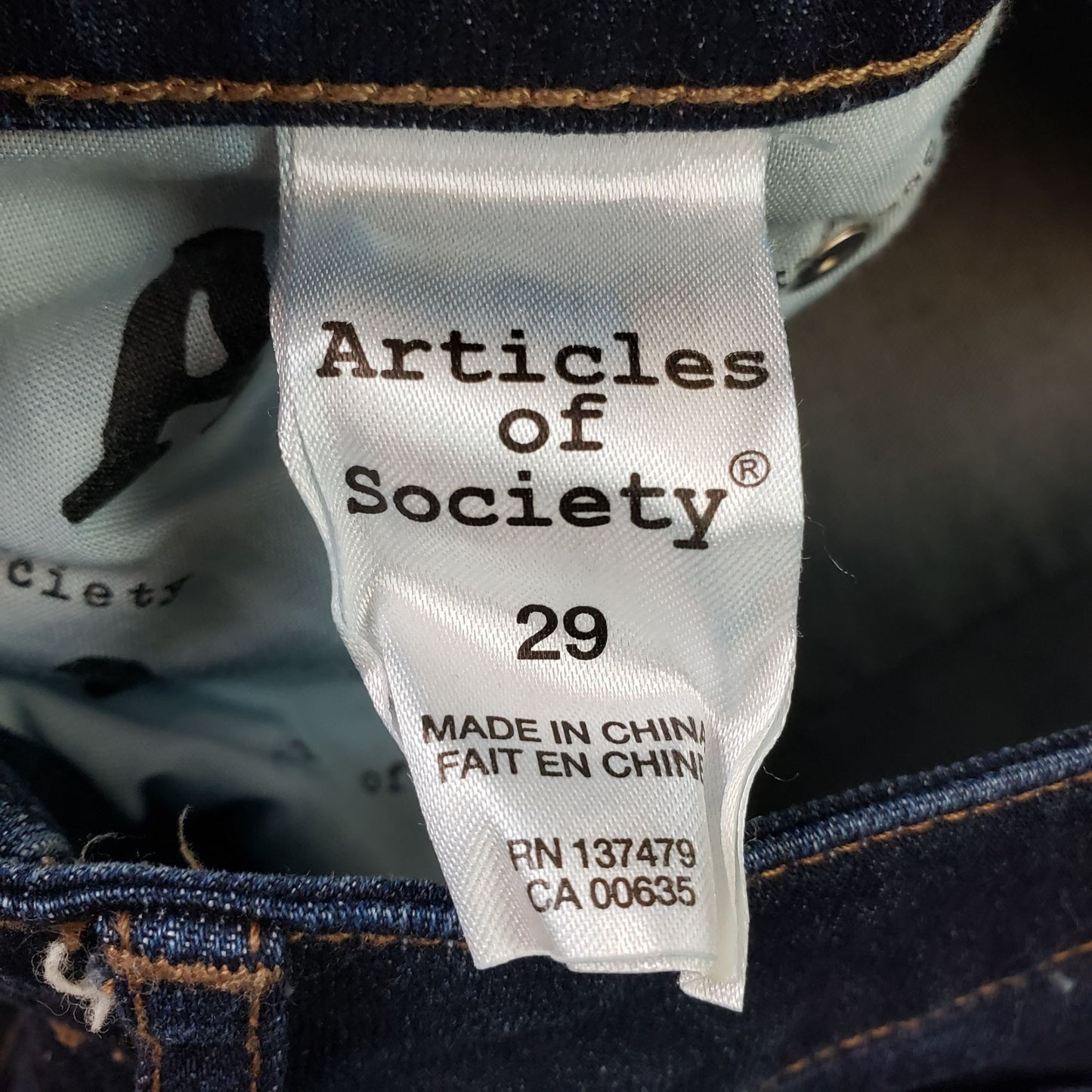 Articles of Society Kendra Baby Bootcut Jeans in Deep Blue Size 29