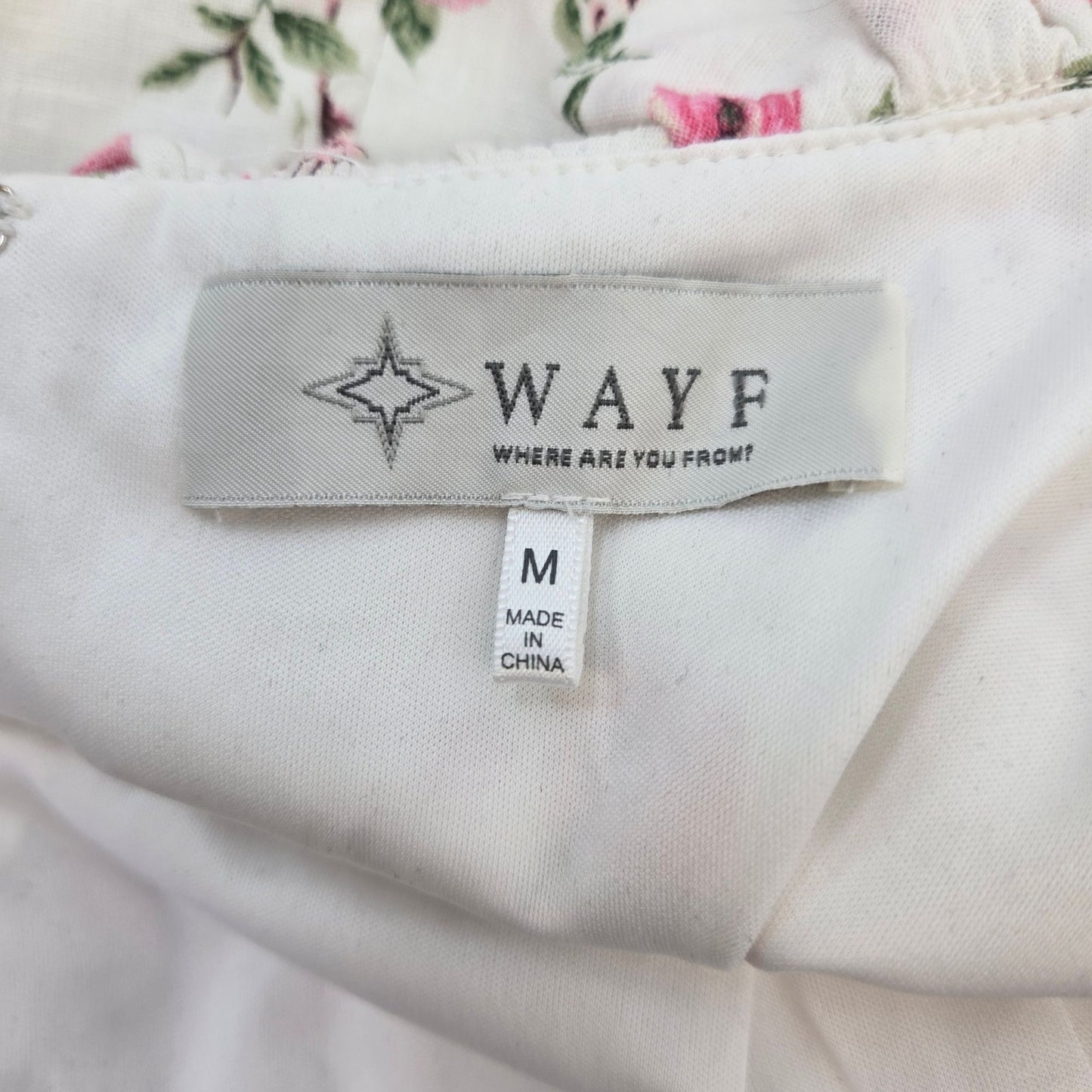 WAYF Linen & Viscose Blend Floral Boho Maxi Dress Size Medium