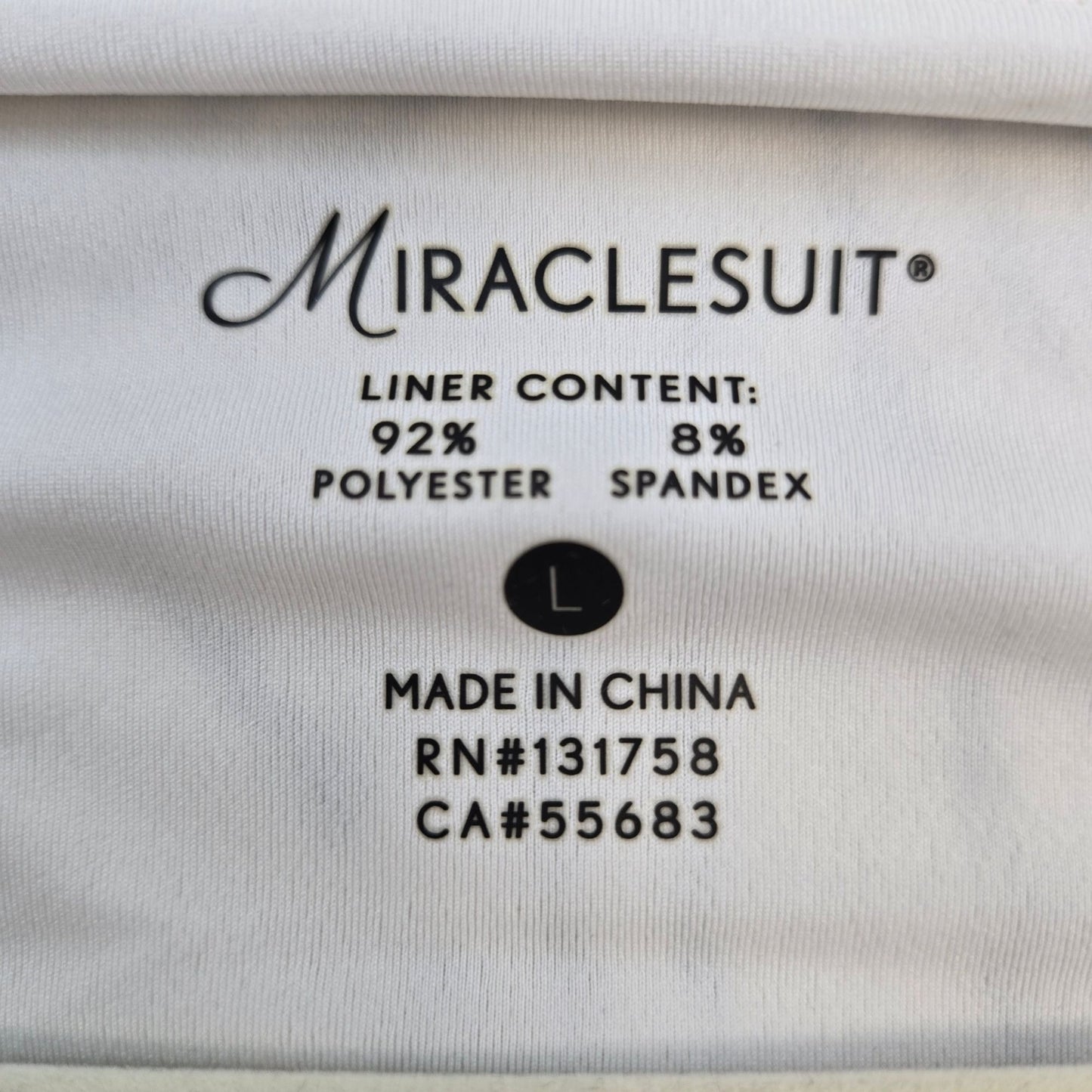 Miraclesuit Everyday Shapewear Graphic Print Scoop Neck Top Size Large