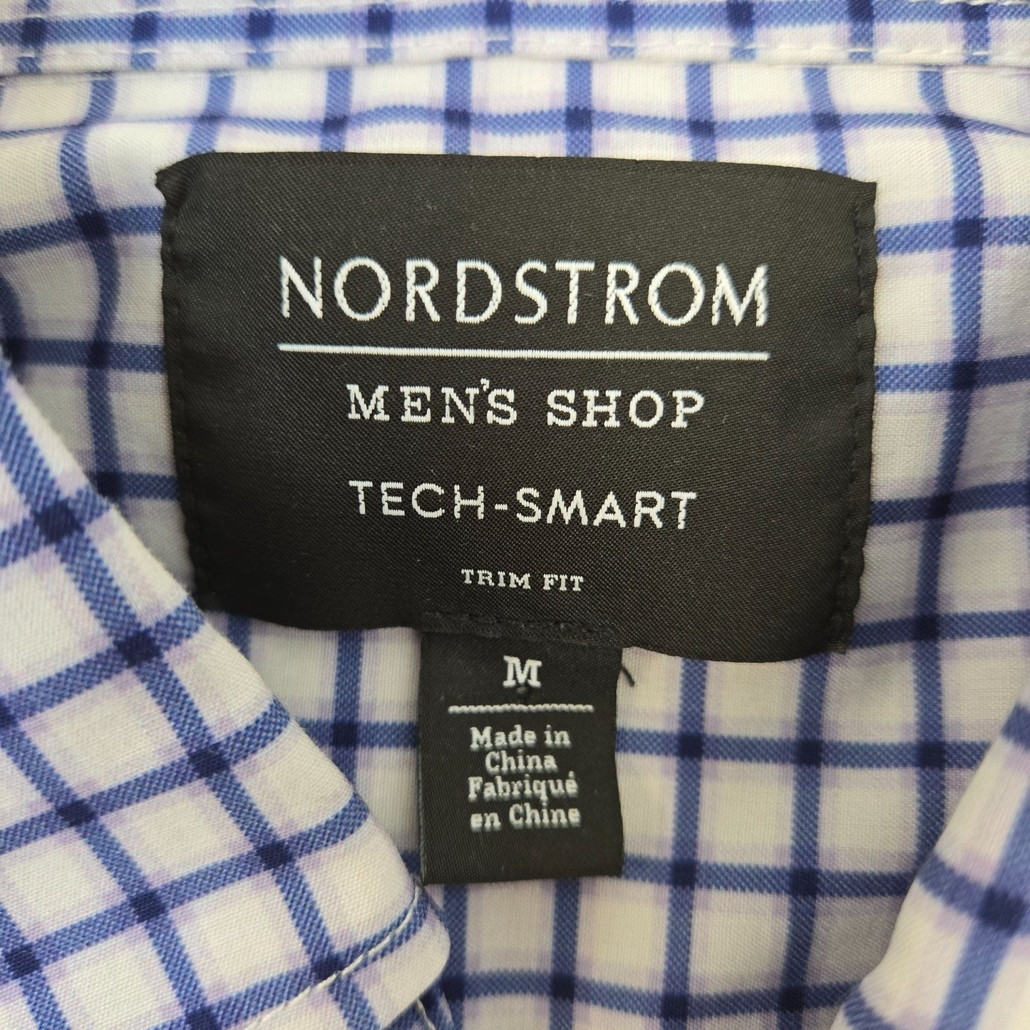 Nordstrom Men's Shot Tech-Smart Trim Fit Button Down Activewear Shirt Size Medium