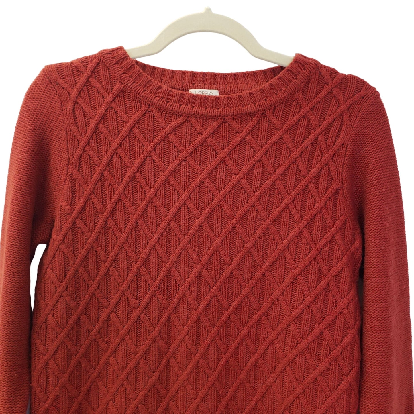 J. Crew Factory Wool Blend Cable Knit Sweater Size XS