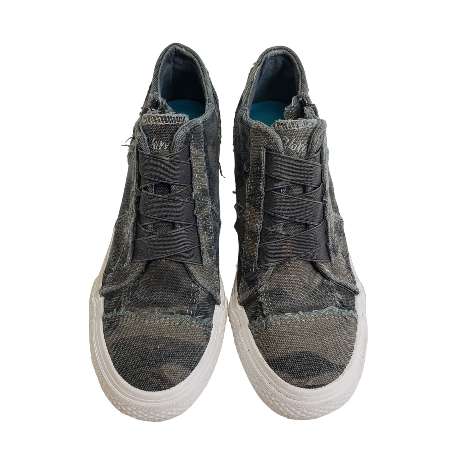 Blowfish Camouflage High Top Distressed Sneakers Size 6.5