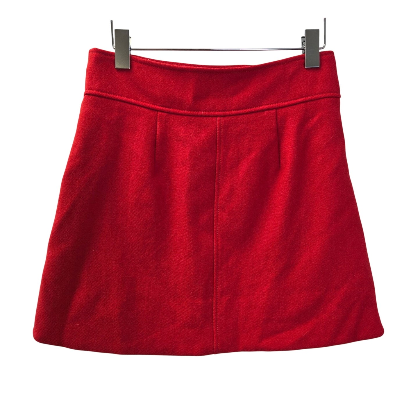 J. Crew 100% Wool Side Zip Mini Skirt Size 2