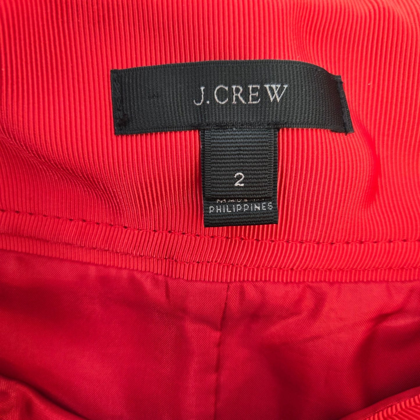 J. Crew 100% Wool Side Zip Mini Skirt Size 2