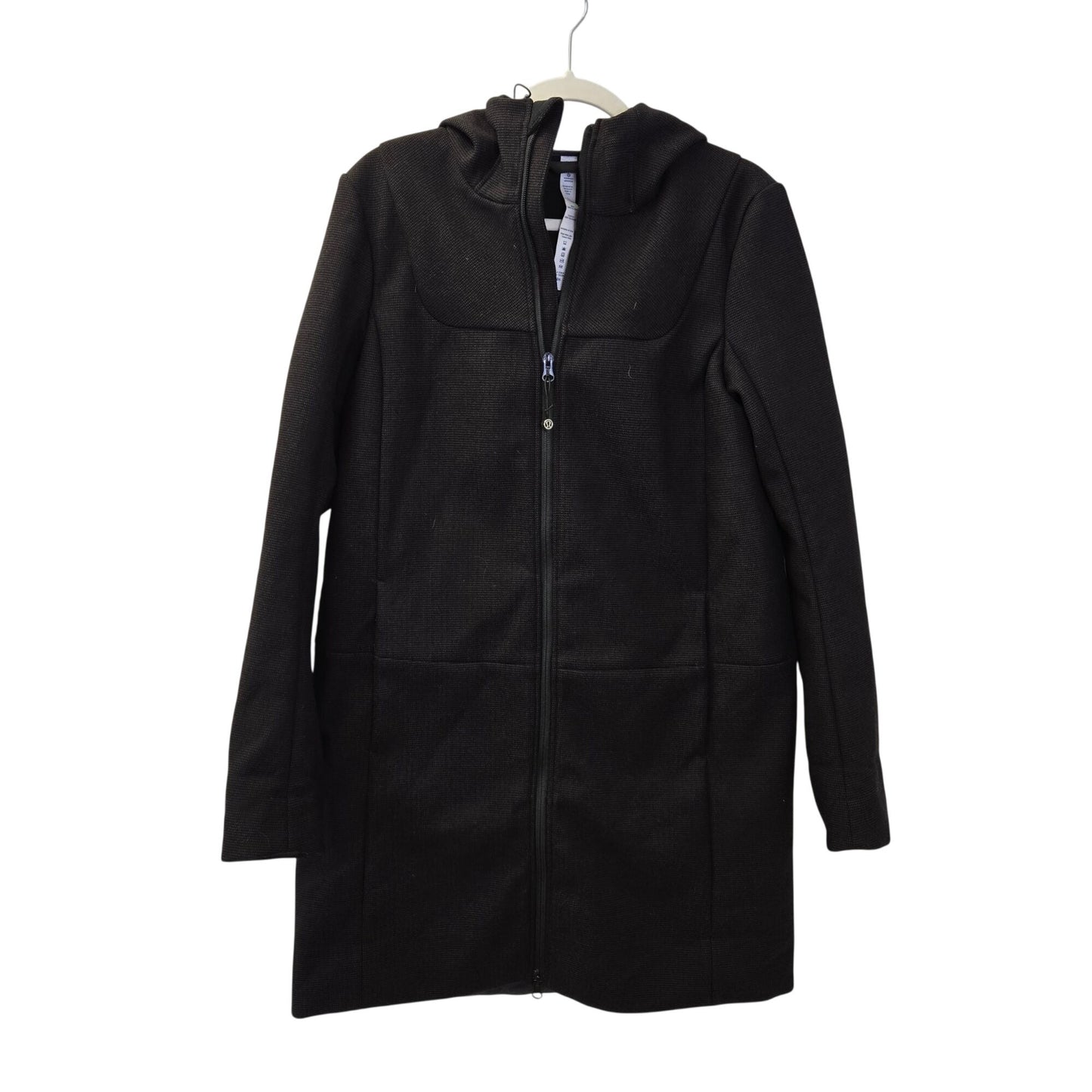 Lululemon City Softshell Tweed Hooded Longline Jacket Size 10