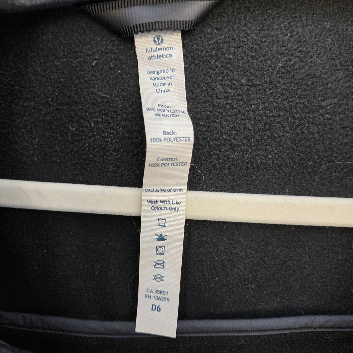 Lululemon City Softshell Tweed Hooded Longline Jacket Size 10