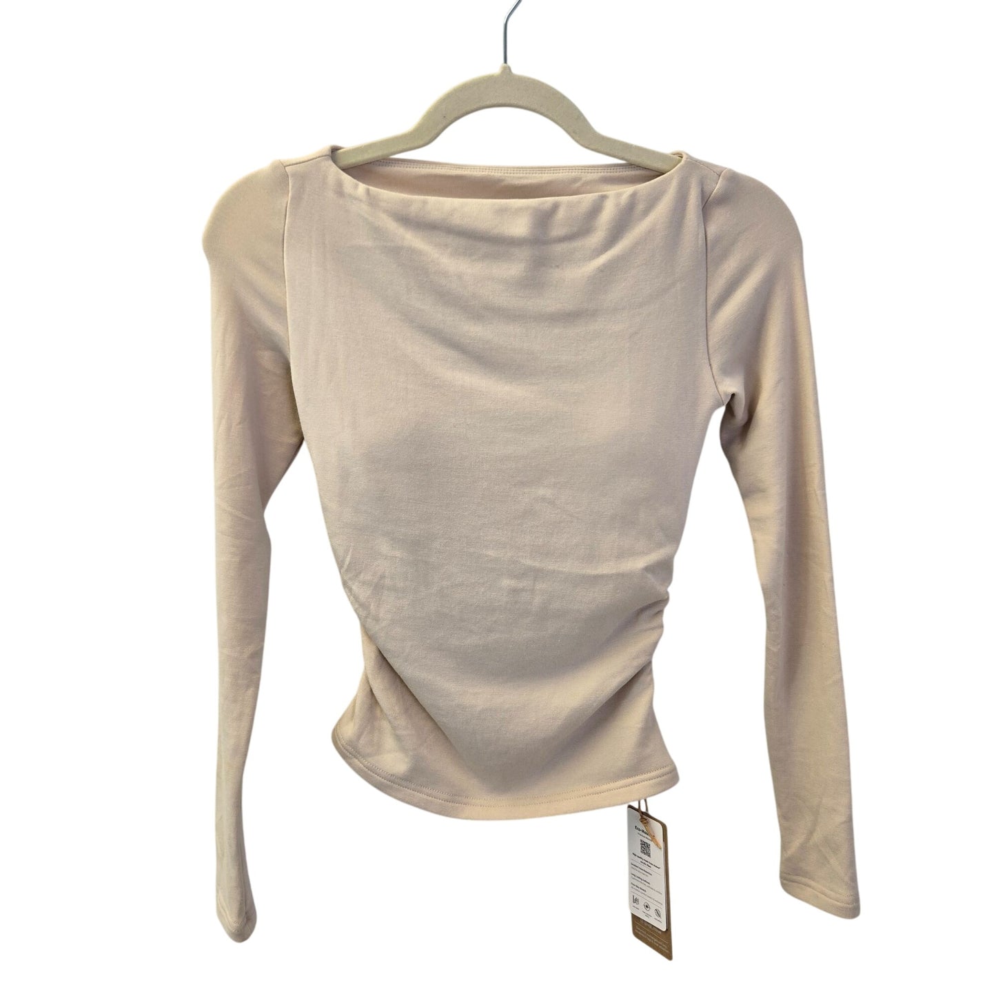 NWT OGL ProWarm Modern Side Ruched Boatneck Brami Top Size XS