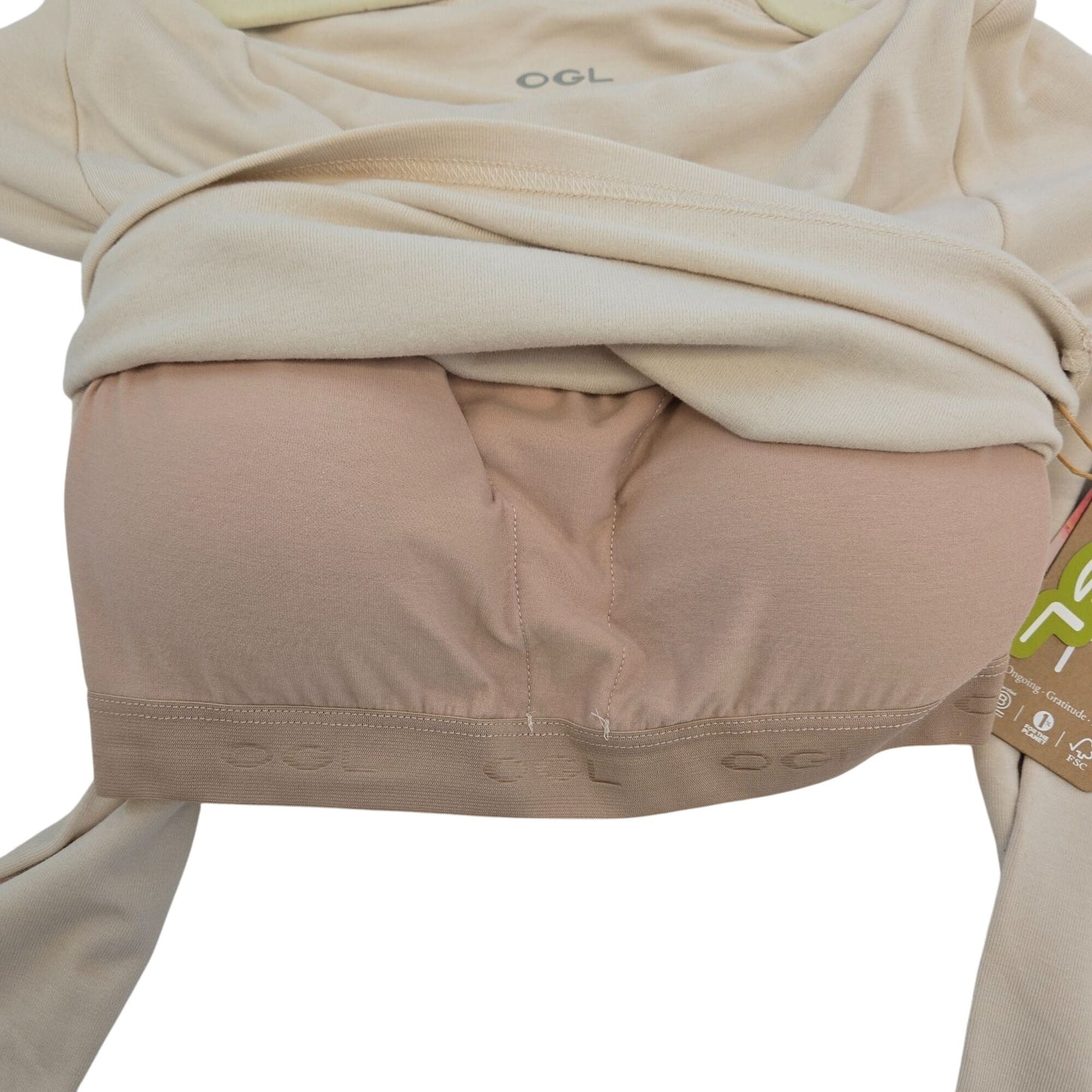 NWT OGL ProWarm Modern Side Ruched Boatneck Brami Top Size XS