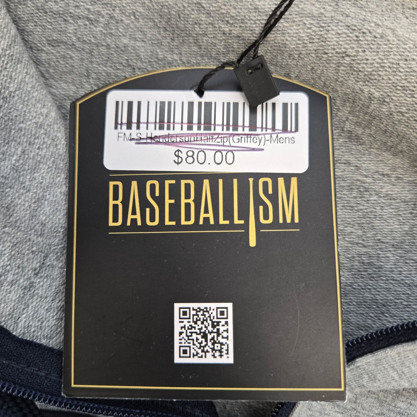 NWT Baseballism x Ken Griffey Jr. 1/4 Zip Henderson Hoodie Size Small