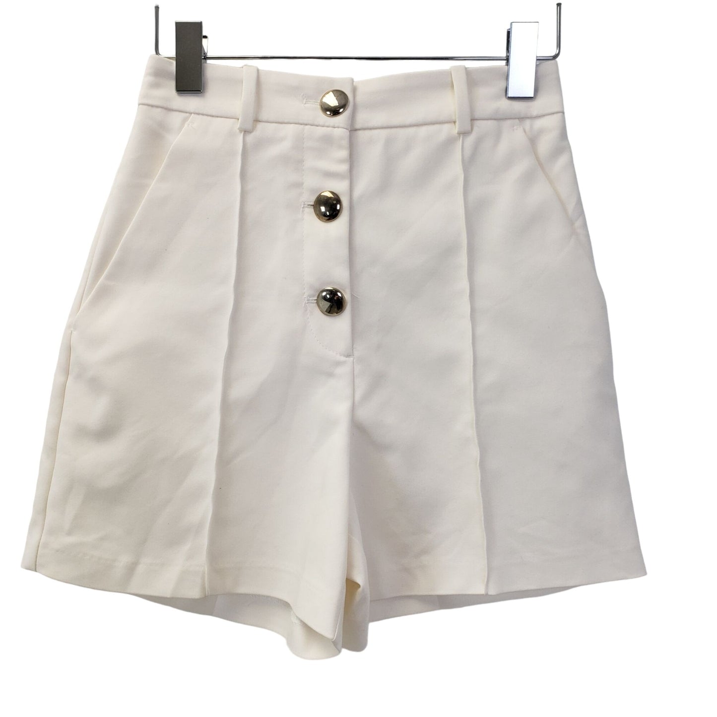 NWT Zara High Rise Button Front Shorts Size XS