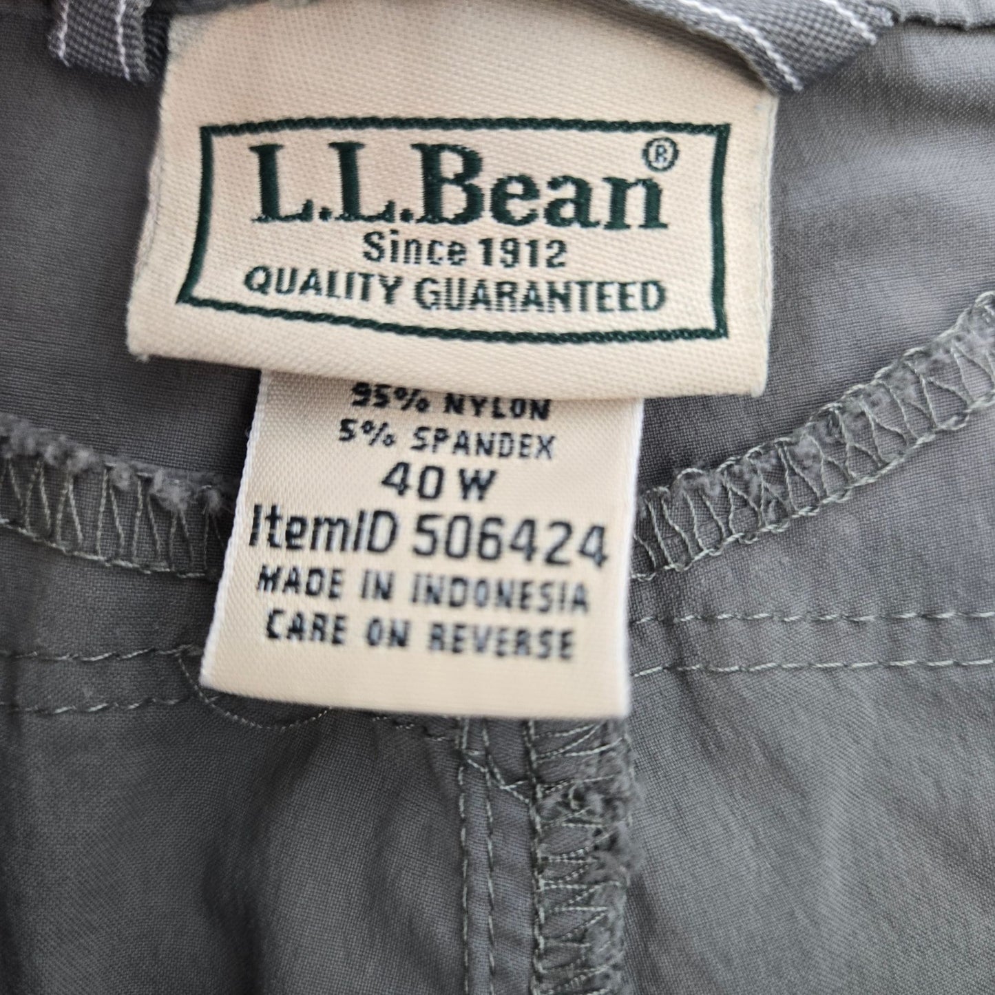 L.L. Bean Activewear Cargo Shorts Size 40