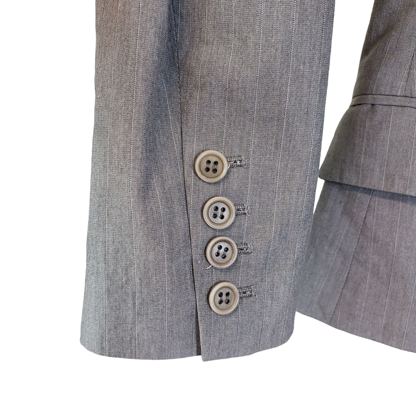 Theory One Button Pinstripe Blazer Jacket Size 10