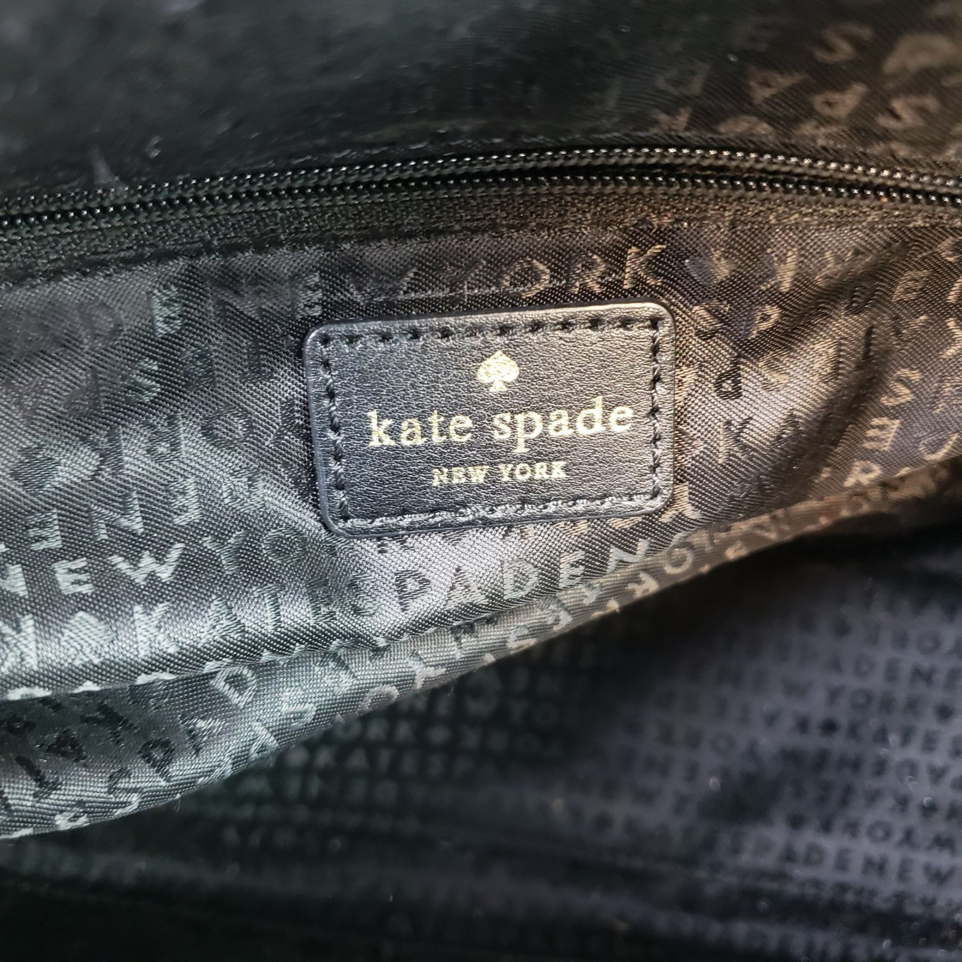 Kate Spade Parker Street Allena Bag Black and Beige Medium Size *See  Description