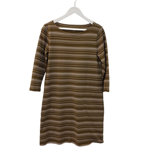 Garnet Hill Striped Casual Shift Dress Size 8