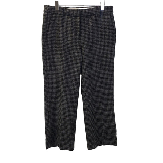 J. Crew 100% Wool Checked Trouser Pants Size 10