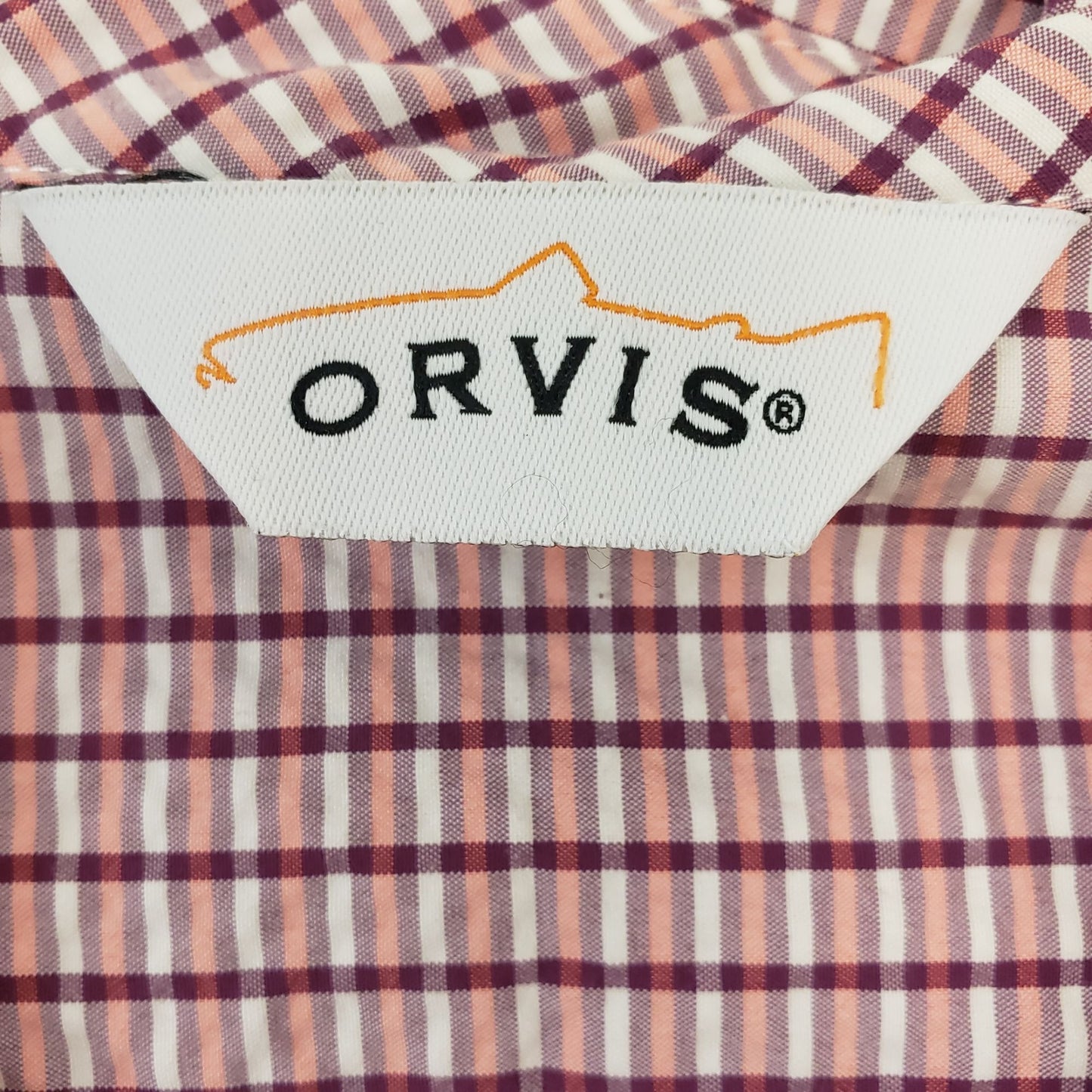 Orvis Plaid Button Down Shirt Size Medium (est)