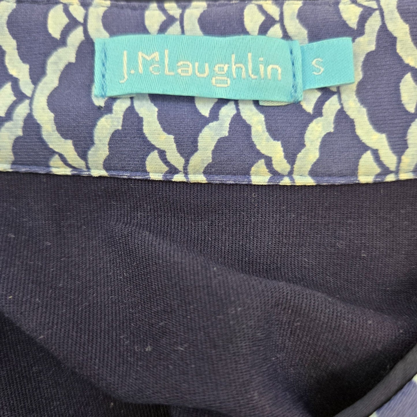 J. McLaughlin V-Neck Jersey Style Shift Dress with Pockets Size Small
