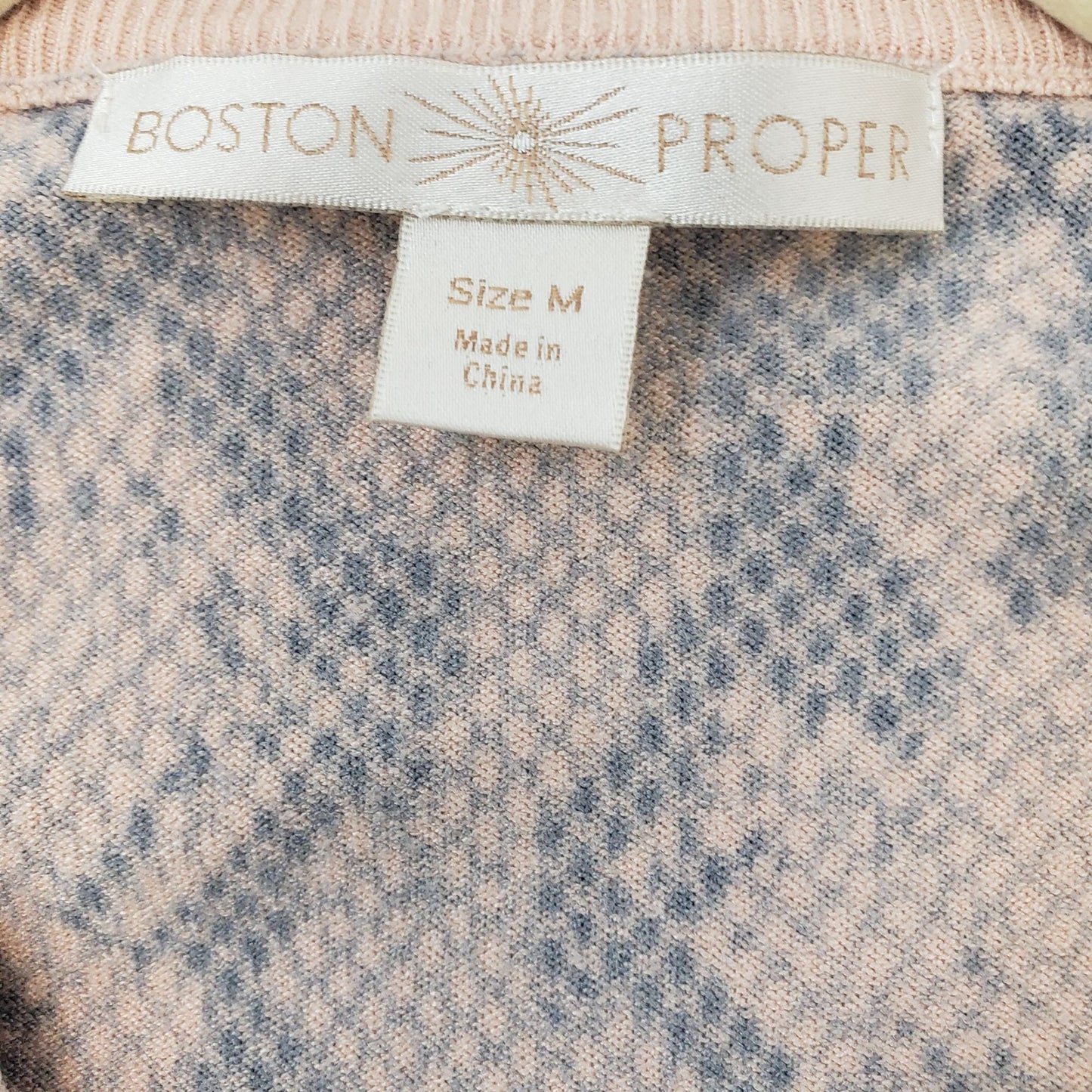 Boston Proper Python Print Wrap Sweater Size Medium