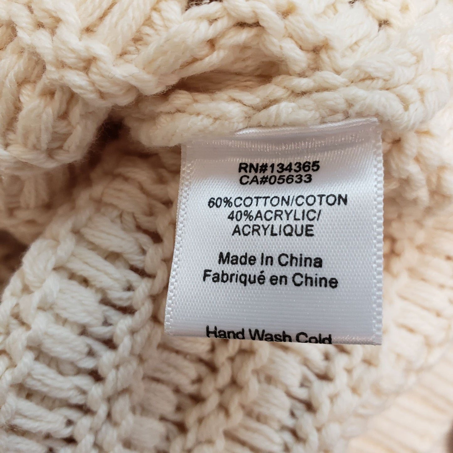 Andrea Jovine Mixed Knit Sweater Size Medium