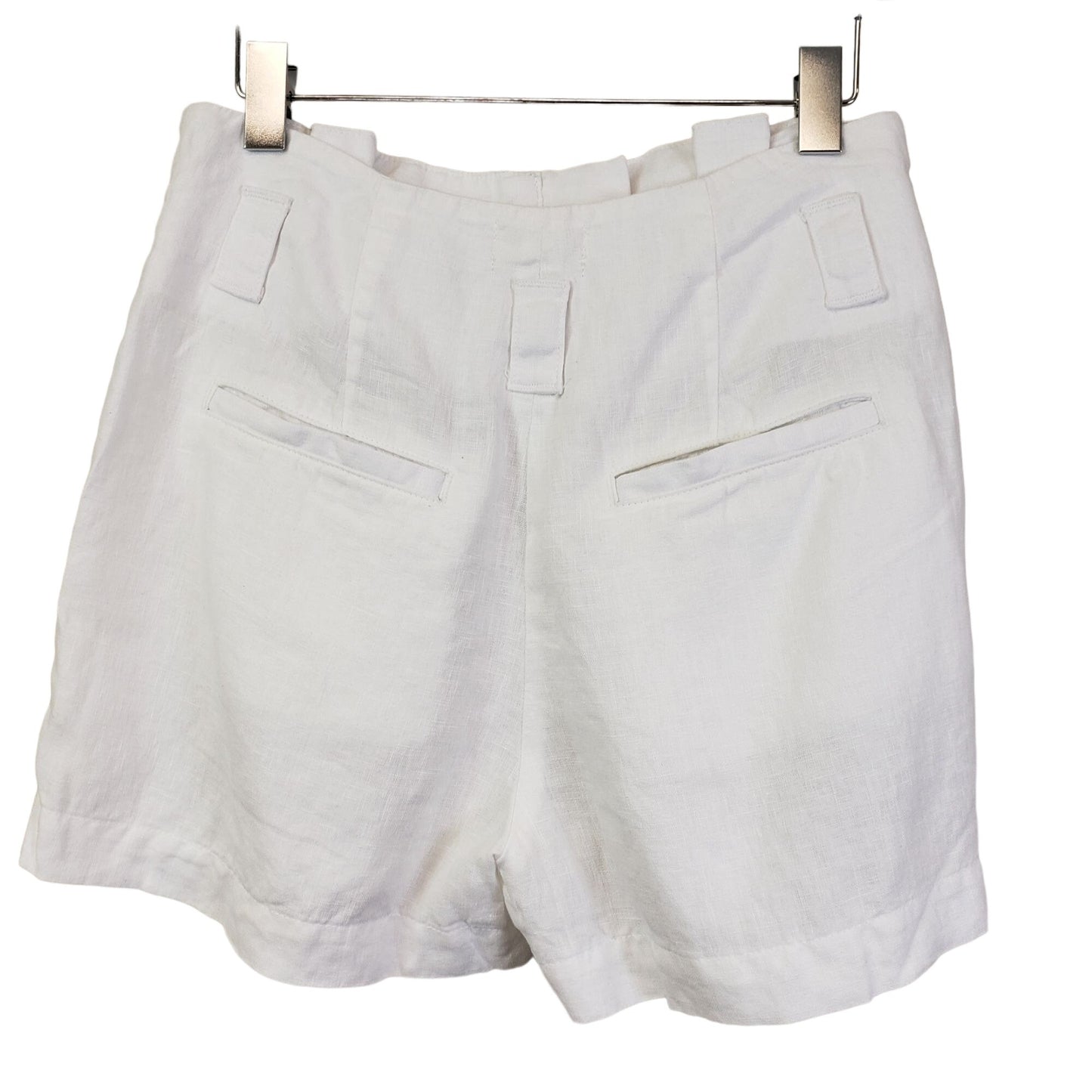 NWT L'Agence Hillary High Waisted Linen Shorts Size 25 *Missing Belt*