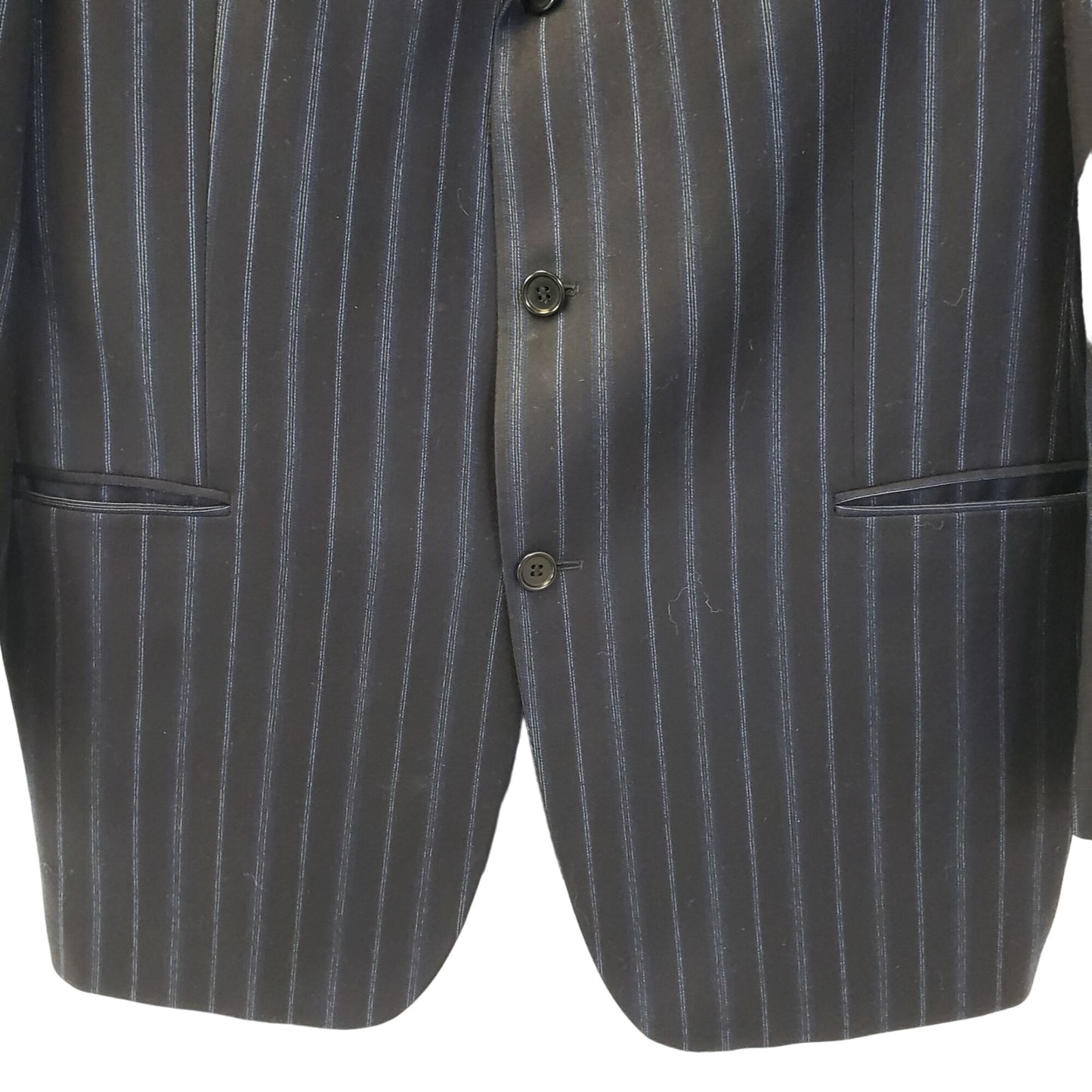 BOSS Hugo Boss Wool & Cashmere Blend Striped 3 Button Sport Coat Size 44R