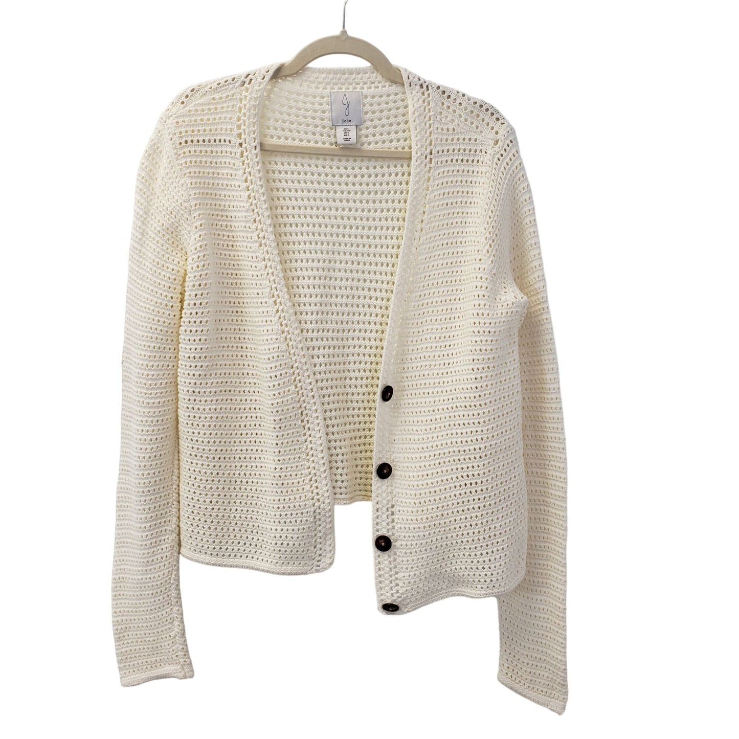 Joie Open Knit Open Cardigan Sweater Size Large