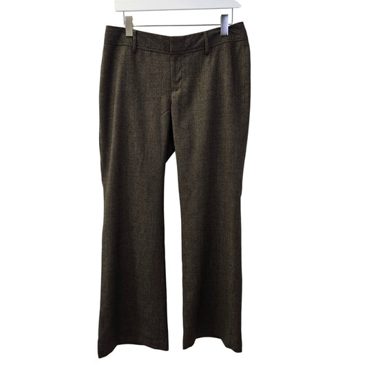 Banana Republic Martin Fit Wool Blend Stretch Flare Trouser Pants Size 8