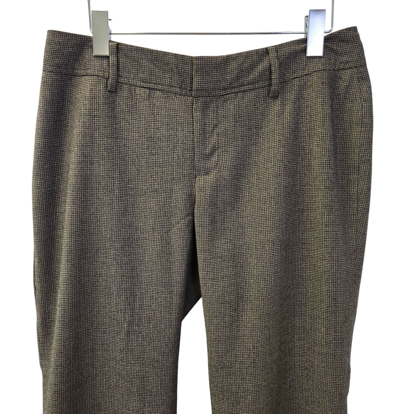 Banana Republic Martin Fit Wool Blend Stretch Flare Trouser Pants Size 8