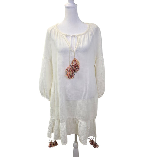 NWT Anthropologie Sundays Gauzy Tunic/Dress w/Tassel Detail Size 3/Large