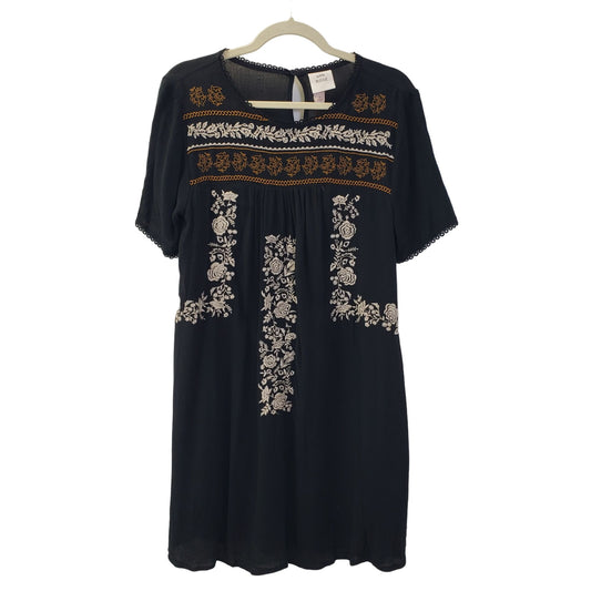 NWT Knox Rose Embroidered Boho Mini Dress Size Small